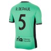 Atlético Madrid R. De Paul 5 Tredje 2023-24 - Fodboldtrøjer (S/S)